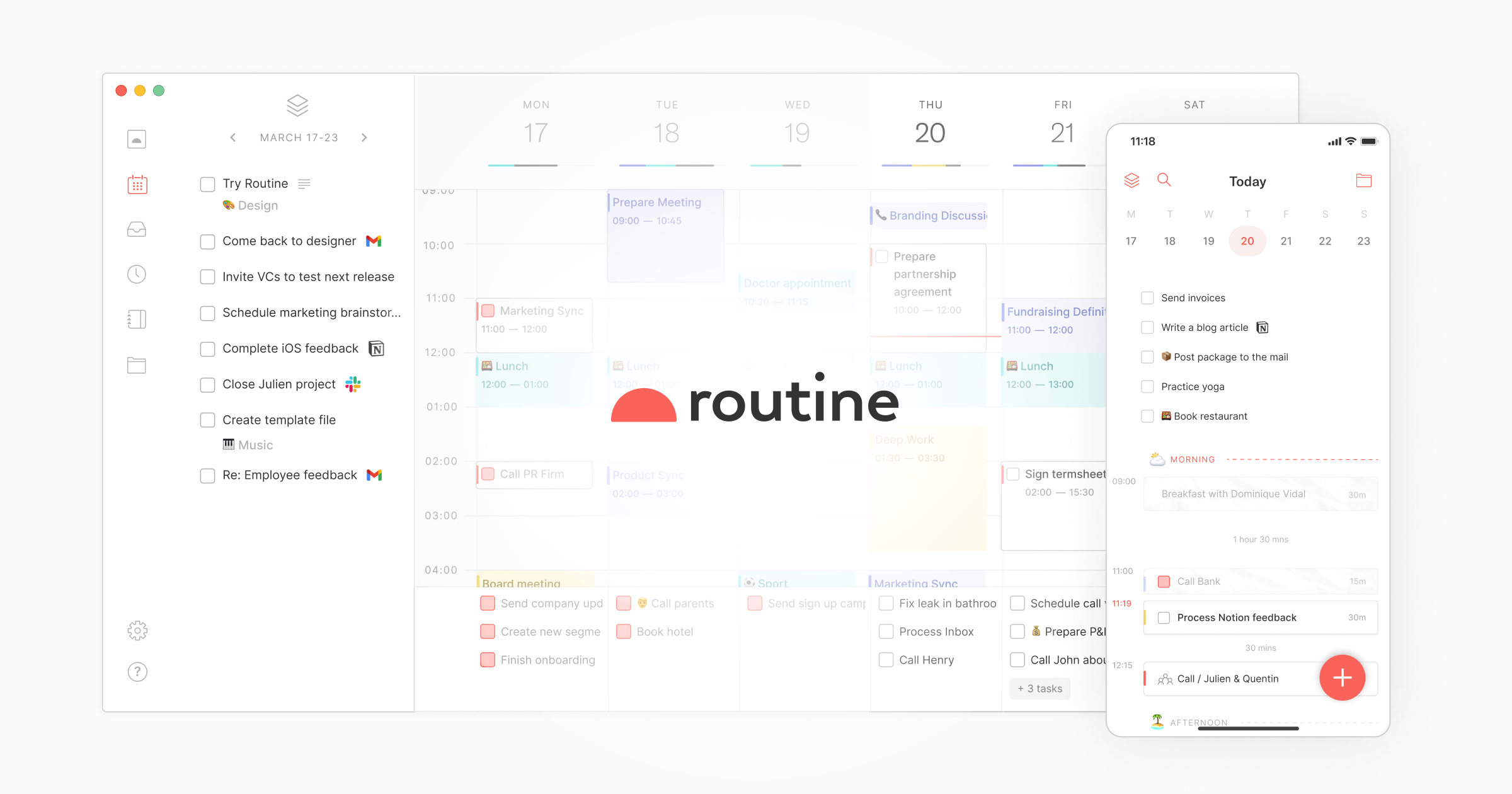 Routine Puts Your Whole Week in One Window