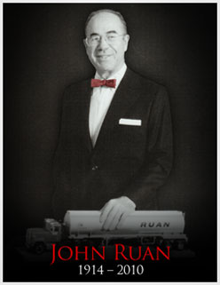 Archival portrait of Ruan founder John Ruan