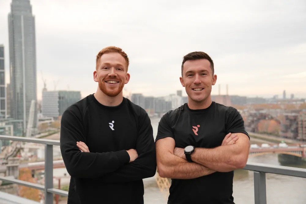 Runna co-founders Dom Maskell and Ben Parker, photographed together in 2023