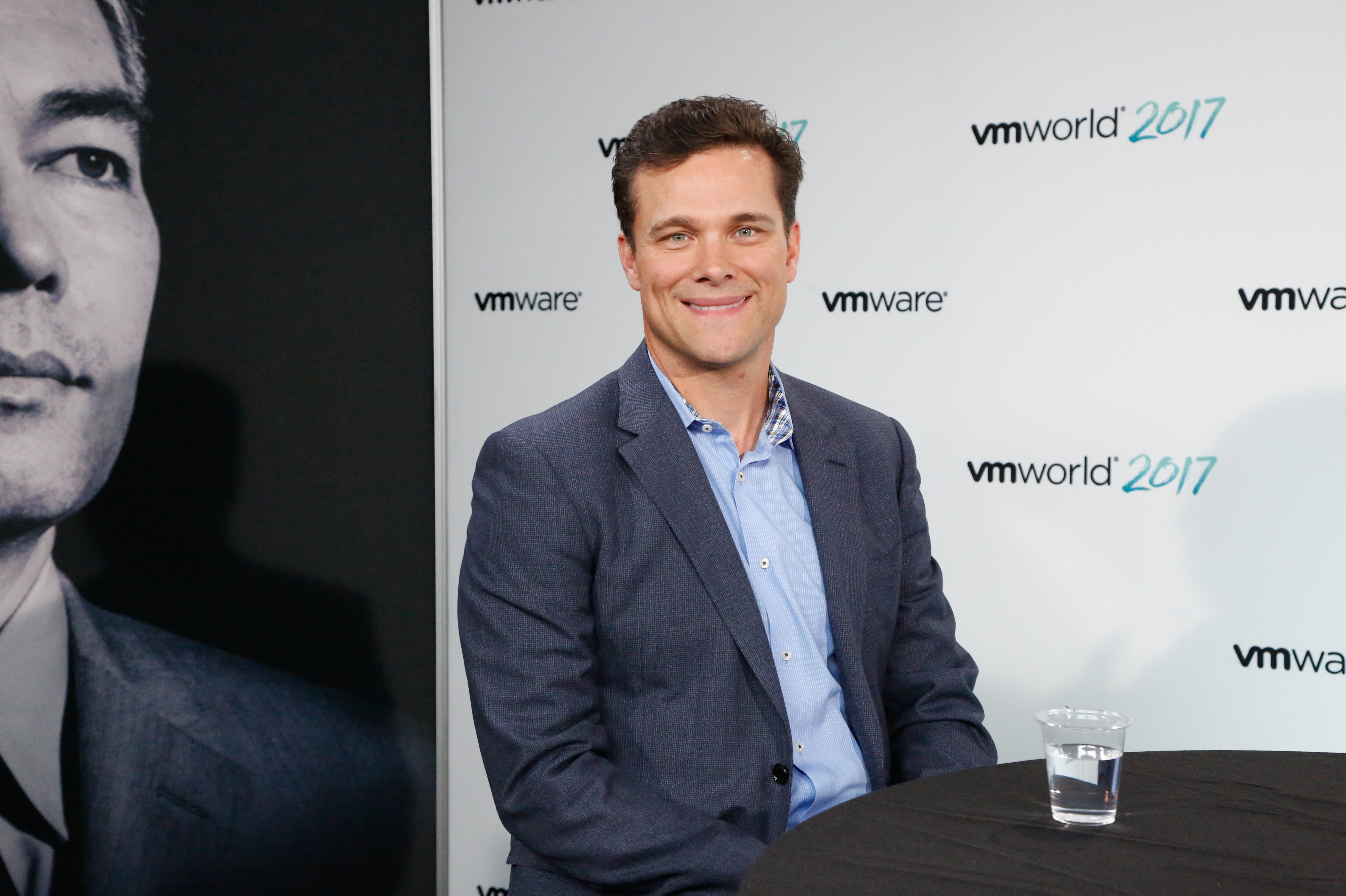 Russ Reeder seated at theCUBE’s interview table at VMworld 2017
