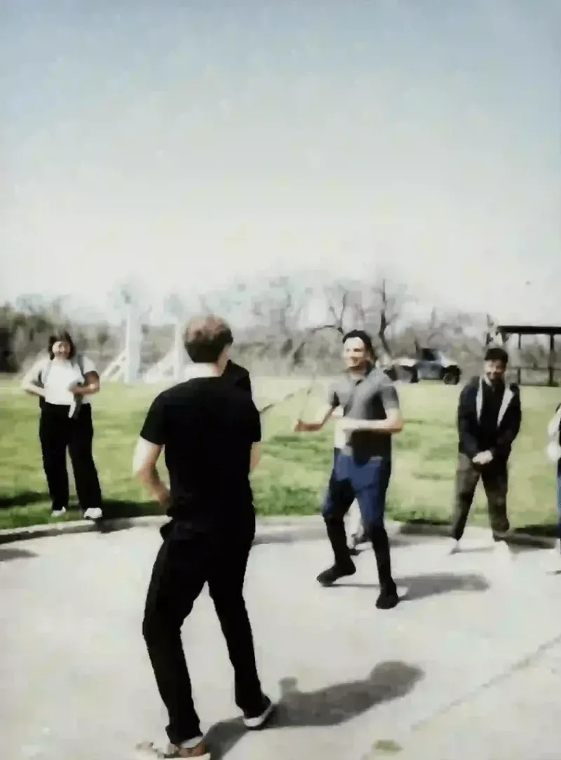 Members of the Runpod team spending time together outdoors