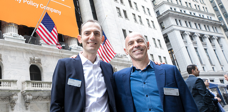Tufin co-founders Ruvi Kitov and Reuven Harrison in a company press photograph