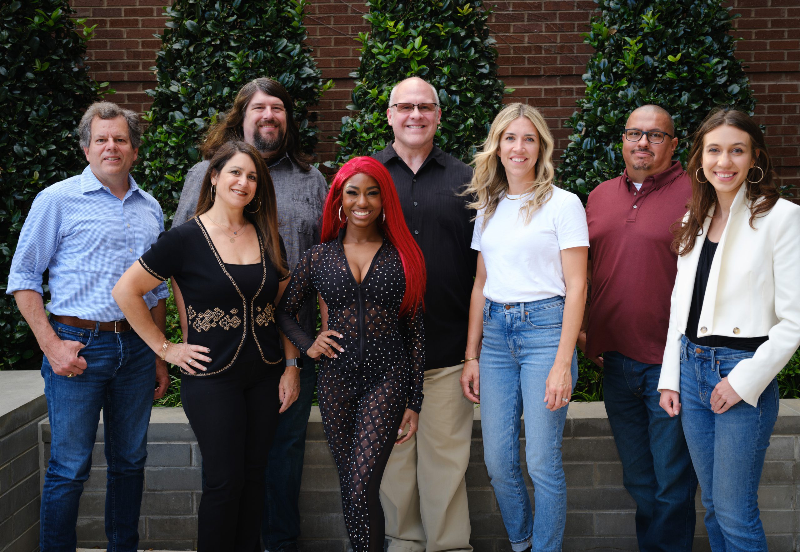 Ryan McMahan, Reyna Roberts and collaborators at Roberts's Eclipse Music Group publishing signing
