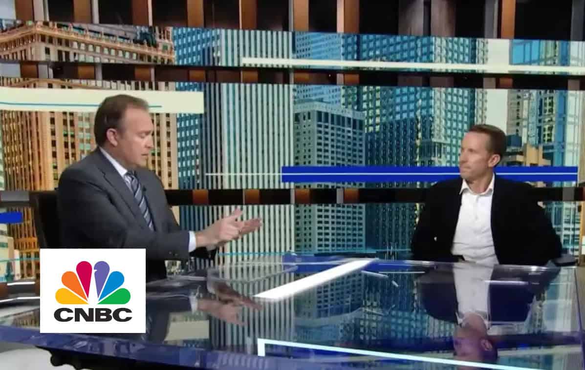 Ryan Peddycord, right, speaking with Brian Sullivan at the CNBC Power Lunch desk