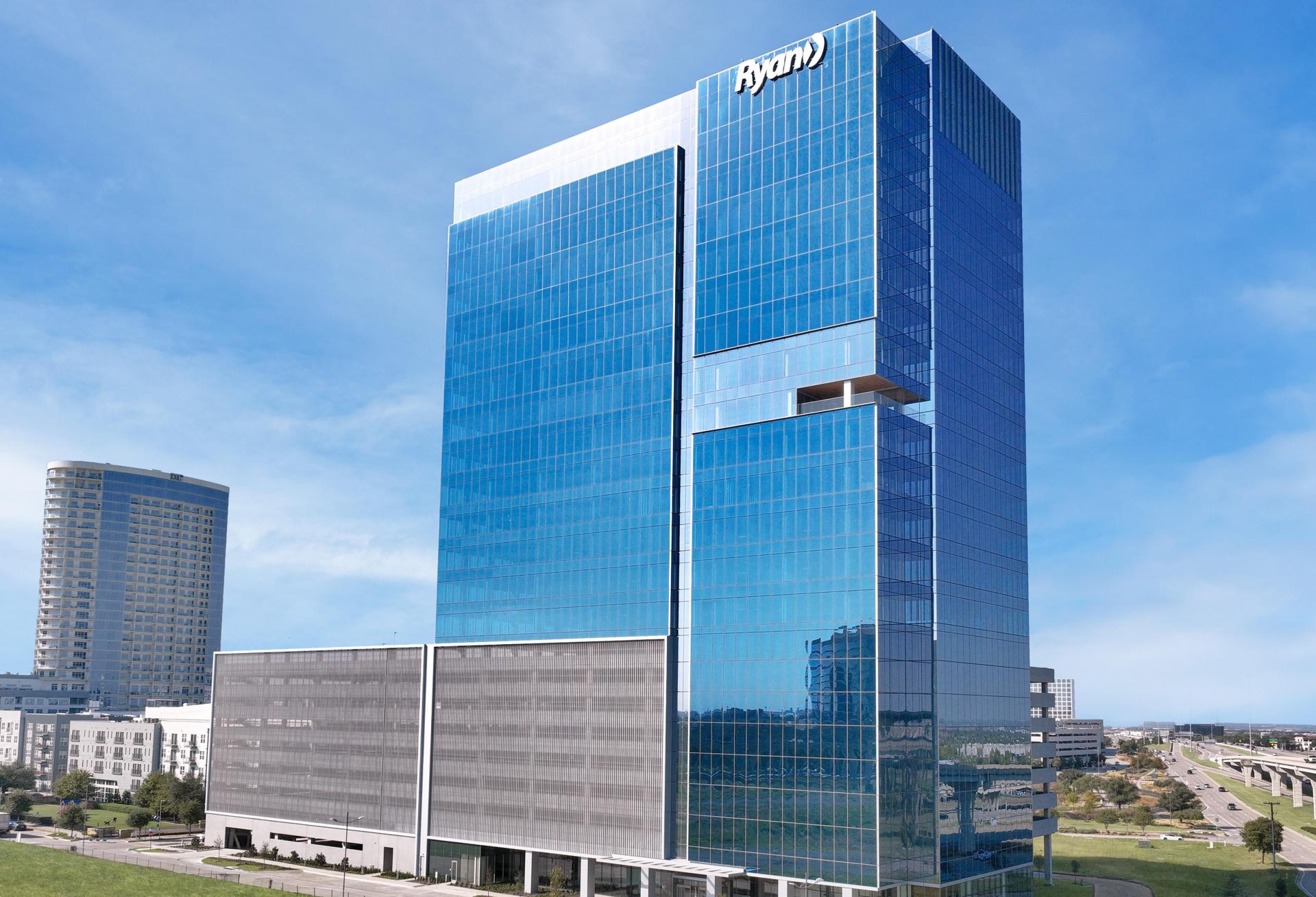 Exterior of Ryan Tower in Plano, Texas