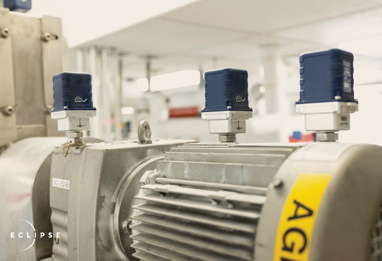 Augury industrial monitoring sensors pictured in an Eclipse feature