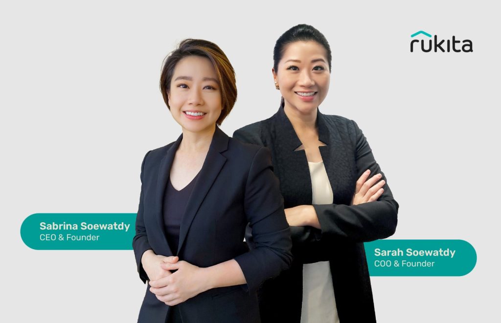 Sabrina Soewatdy on the left and Sarah Soewatdy on the right in a labeled Rukita press photograph
