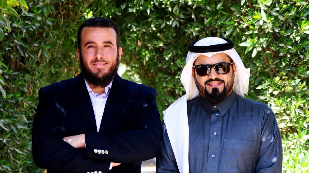 Syarah co-founders Salah Sharef, left, and Fayez Alanazi, right