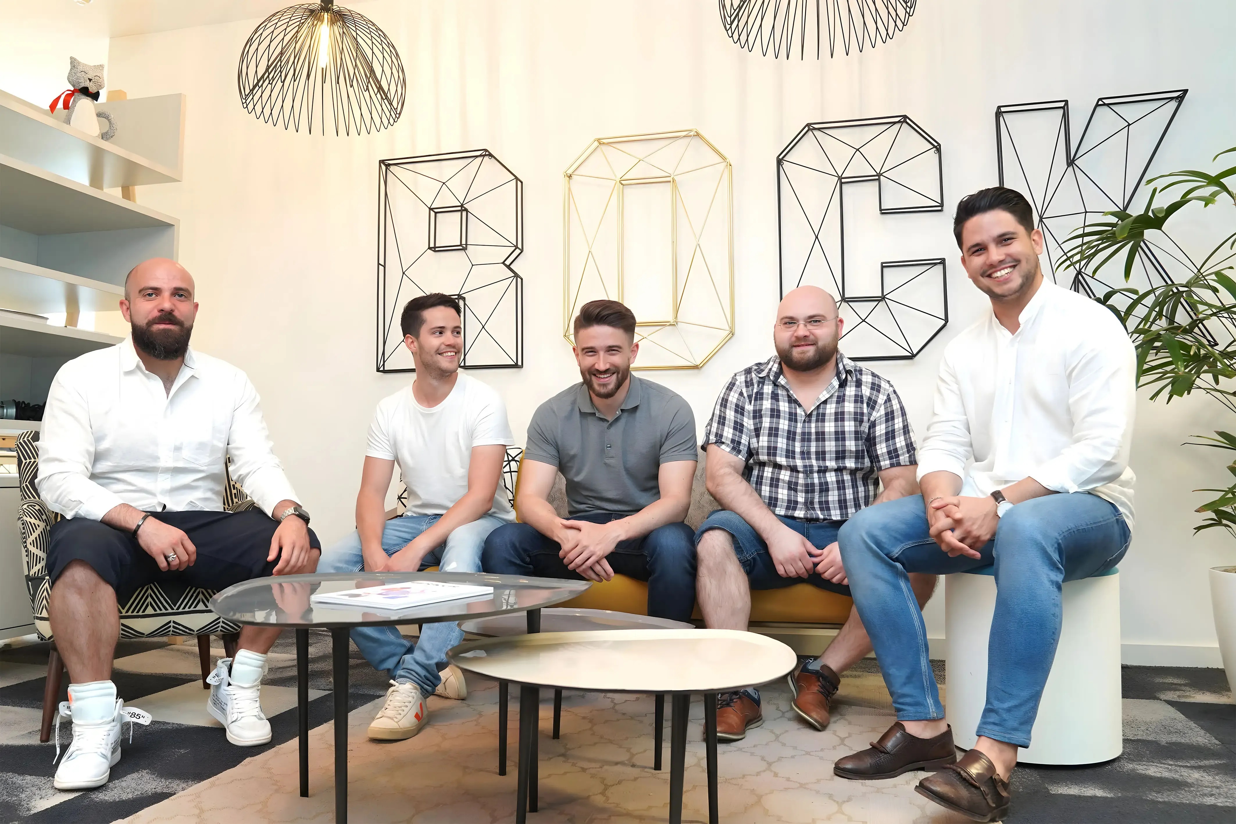 Salonkee’s five founders together