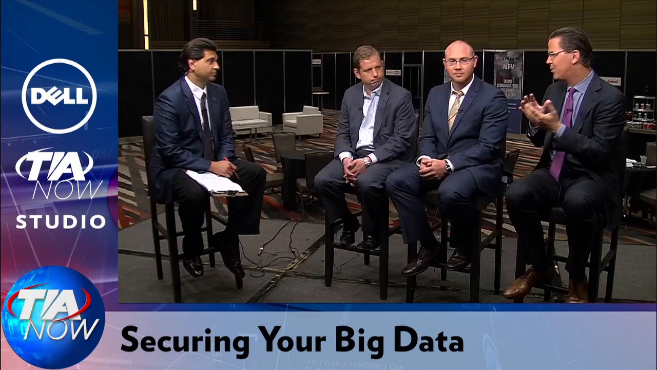 Sam Glines, second from left, joins Abe Nejad and fellow technology executives on the TIA NOW Securing Your Big Data panel.