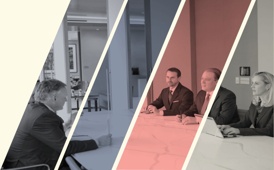Paceline’s published montage of colleagues seated around a meeting table