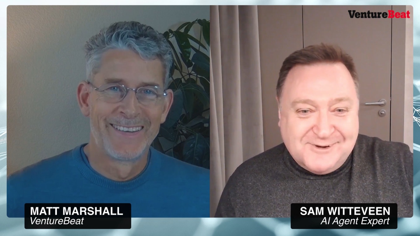 VentureBeat's Matt Marshall interviews Sam Witteveen in a split-screen video conversation