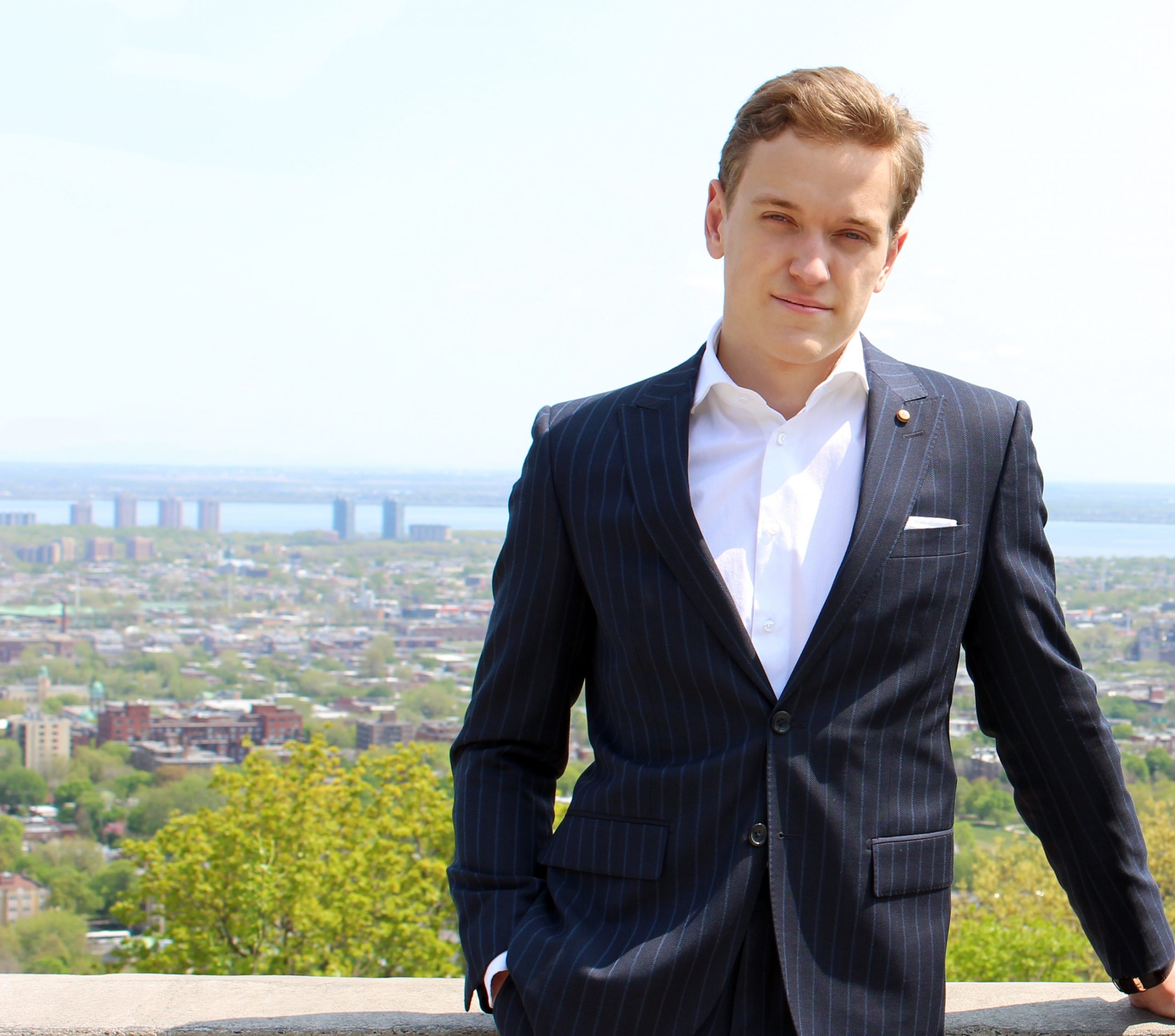 Samuel F. Poirier pictured above Montreal in a photograph published in 2016