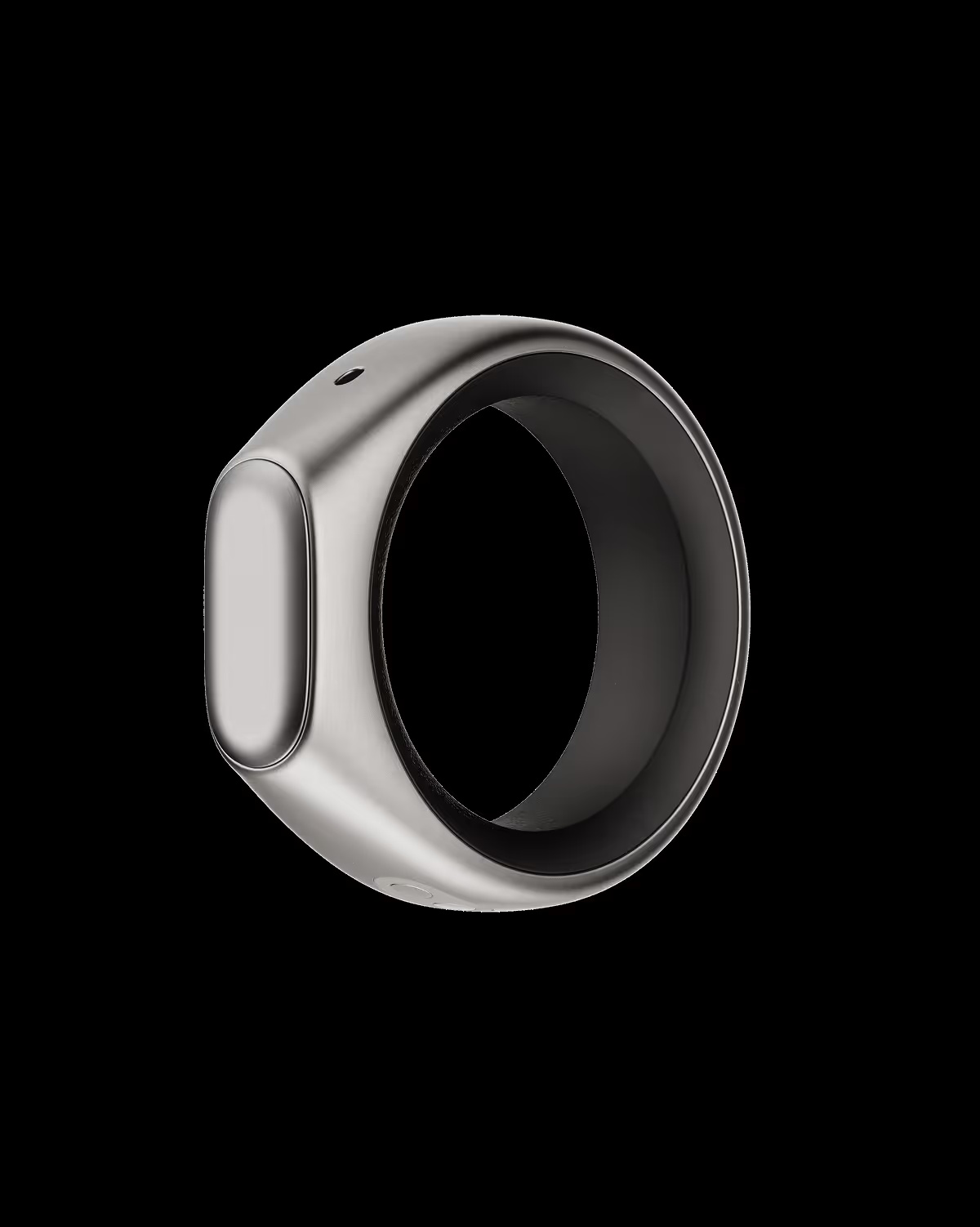 Angled view of Stream Ring showing its microphone and touchpad