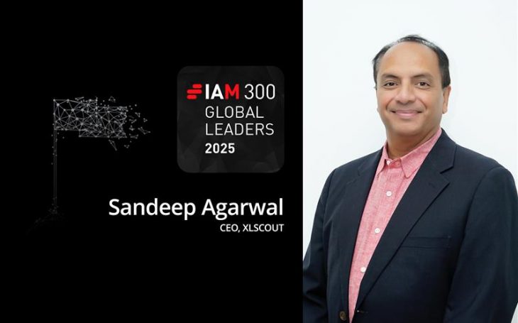 Sandeep Agarwal in an IAM 300 Global Leaders 2025 announcement graphic
