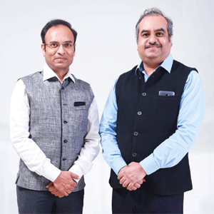 Fortytwo Labs co-founders Nilesh Dhande on the left and Sanjay Deshpande on the right