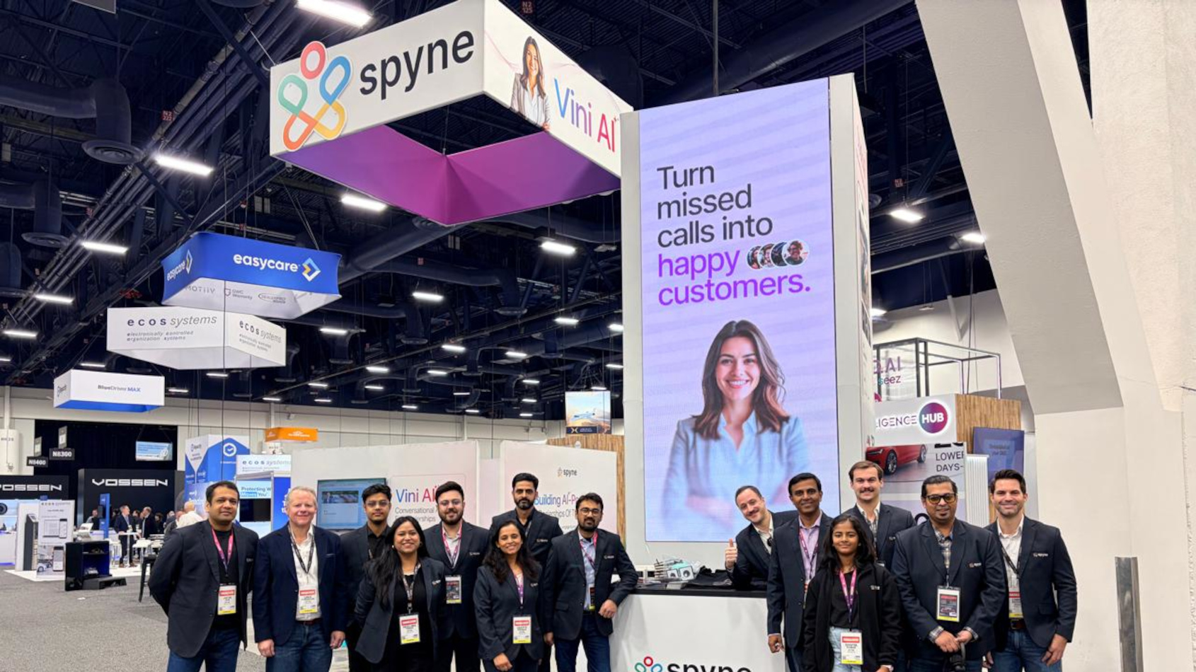 Spyne team at its NADA Show 2026 exhibition stand in Las Vegas