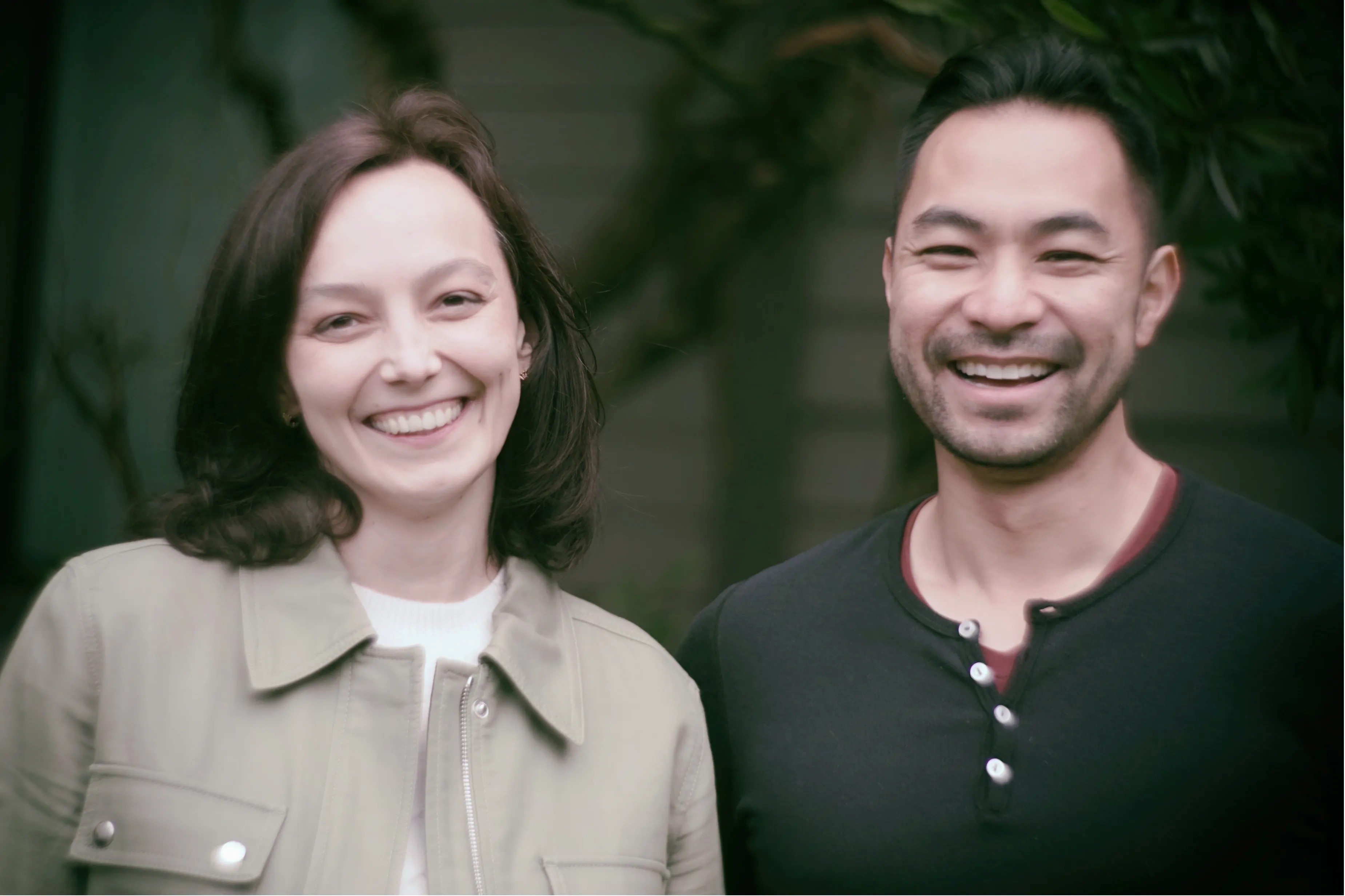 Sanlo co-founders Olya Caliujnaia and William Liu seated together
