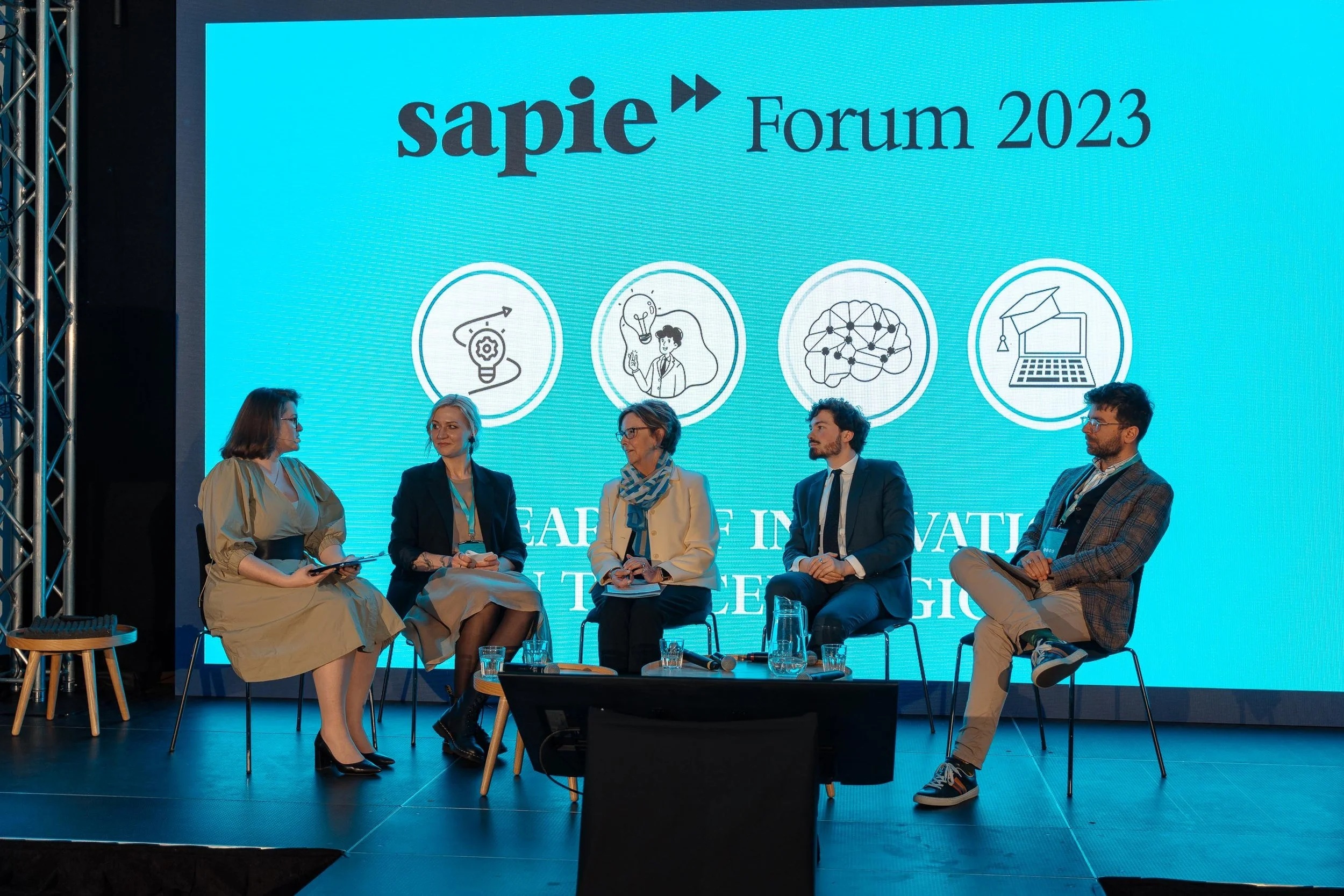 Five panellists in conversation at SAPIE Forum 2023