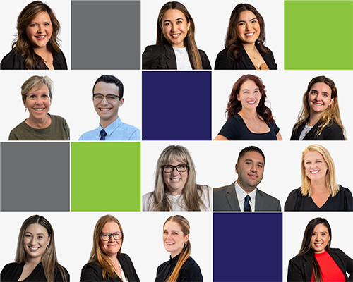 A published collage of CPOG team portraits, including Sara Costin Mockus
