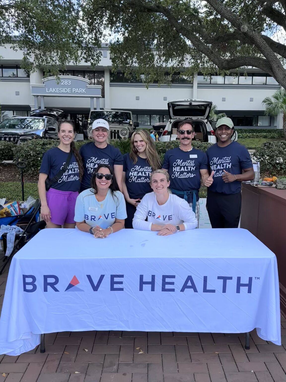 Sarah Tilton and Brave Health colleagues at a NAMI Greater Orlando walk