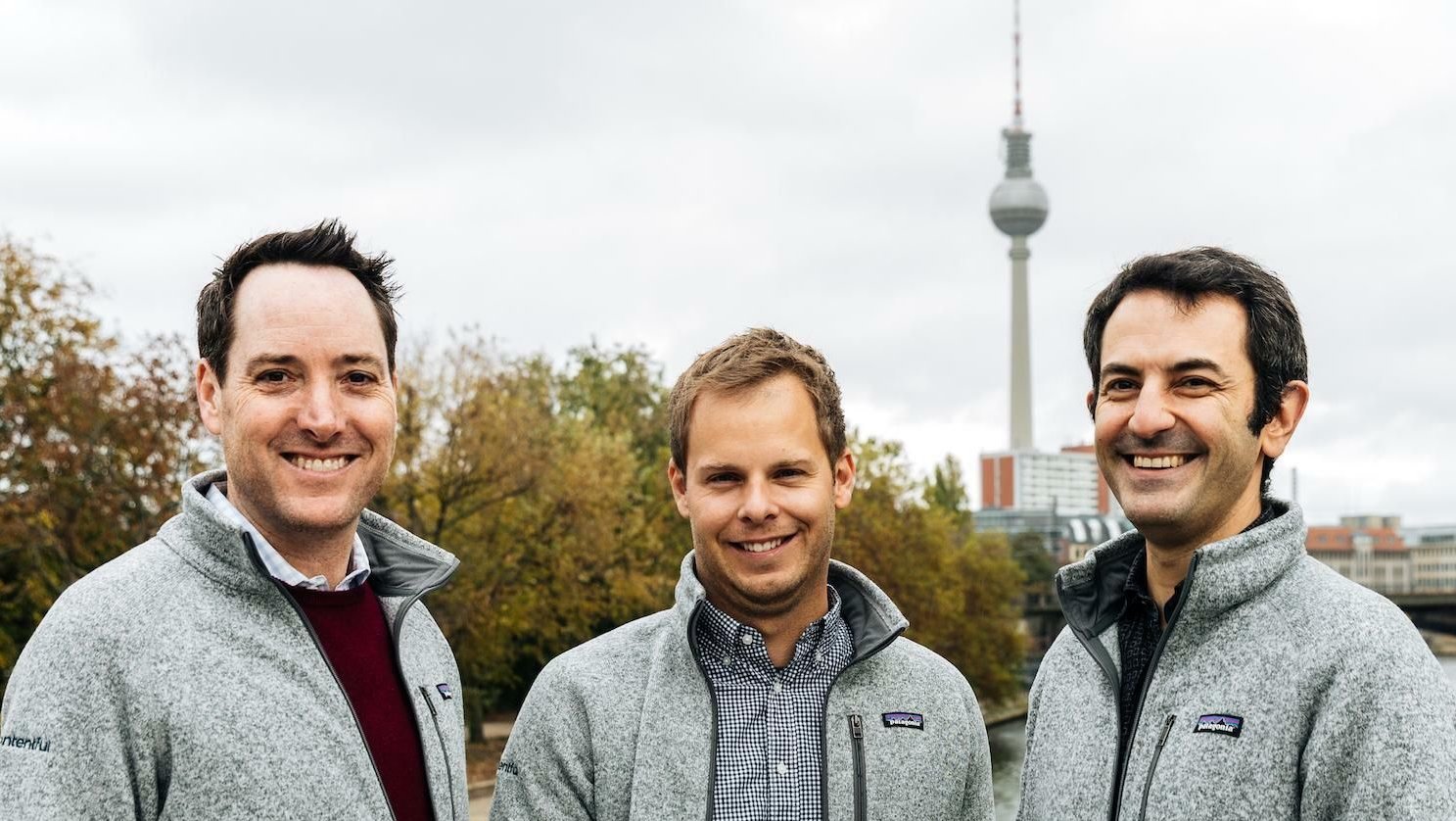 Steve Sloan, Sascha Konietzke and Paolo Negri standing together in Berlin