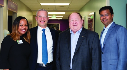 Gabrielle Finley-Hazle, Dror Paley, Ron Rittenmeyer and Saum Sutaria at a 2019 anniversary event