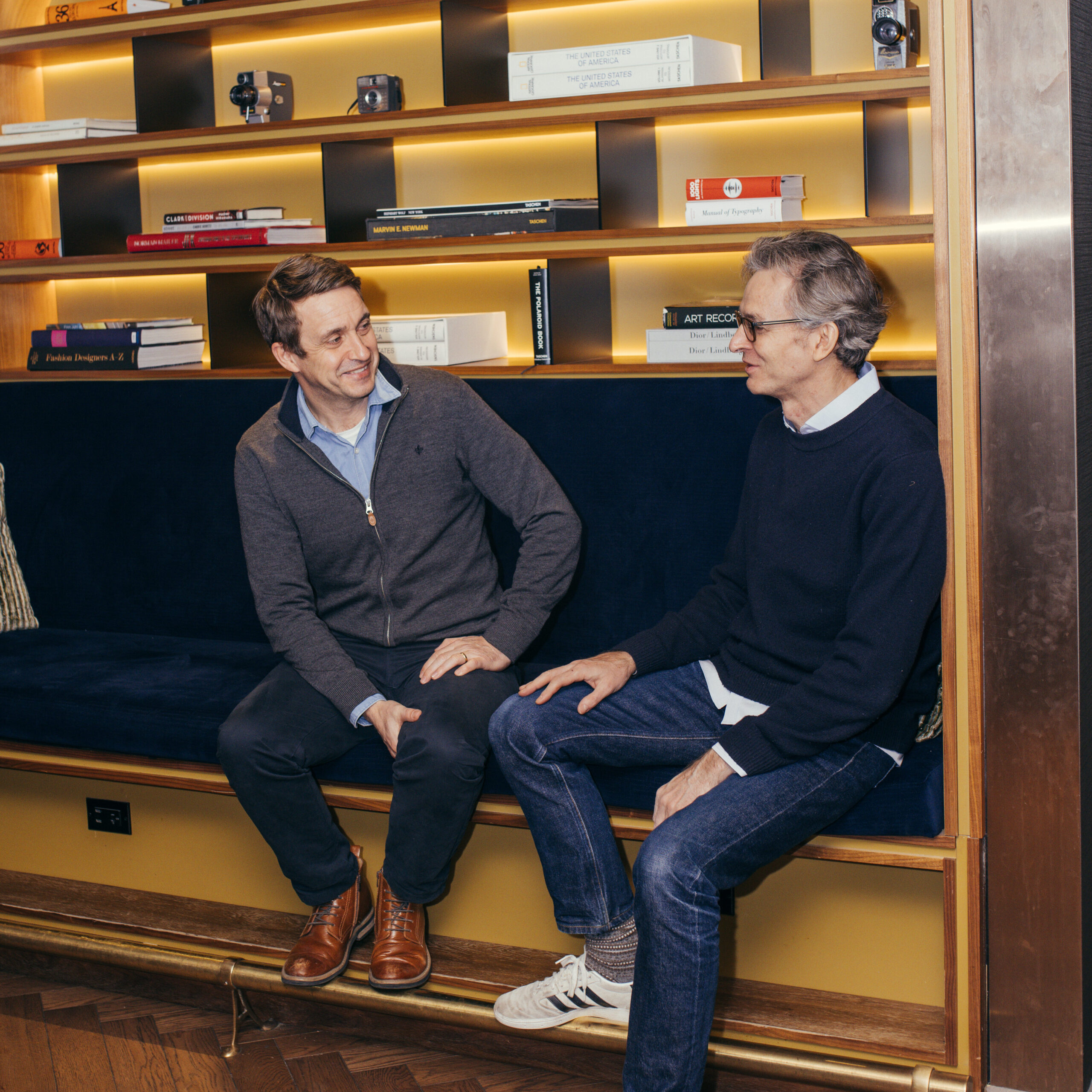 Kezzler product chief Per Christian Myklebost and Scanbuy product and innovation leader Didier Frantz seated together