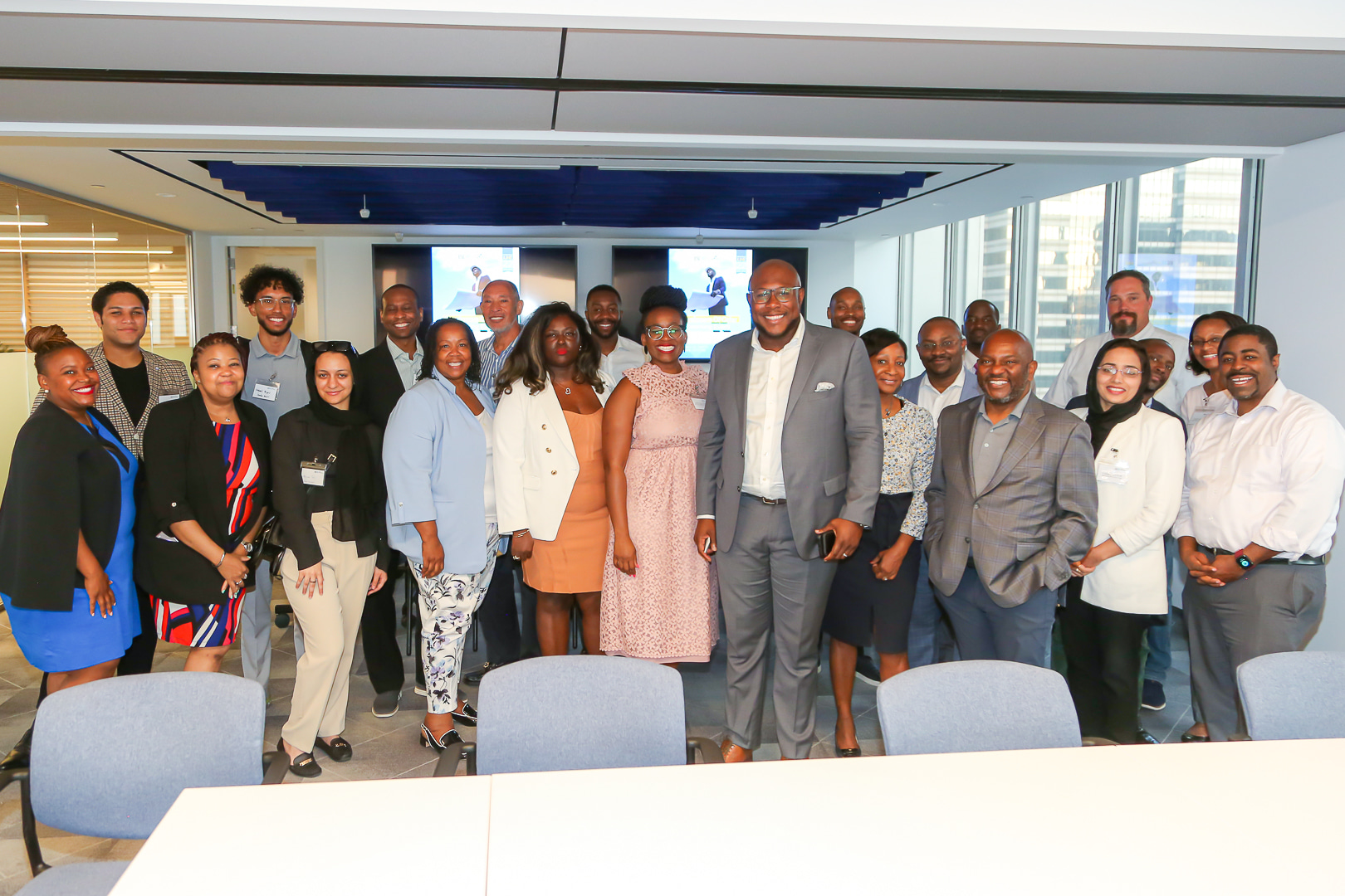 Schelton Assoumou with the 2022 LISC NYC Developers of Color cohort