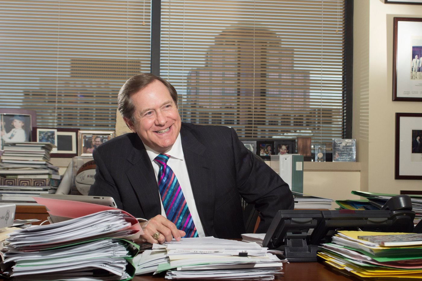 Jordan Schnitzer photographed in an office