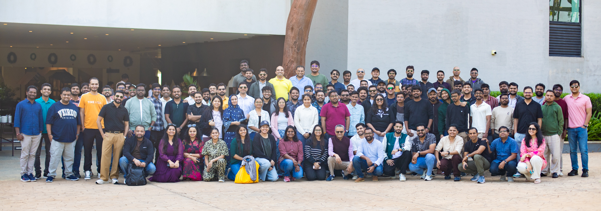 Scienaptic AI team gathered outdoors in 2025