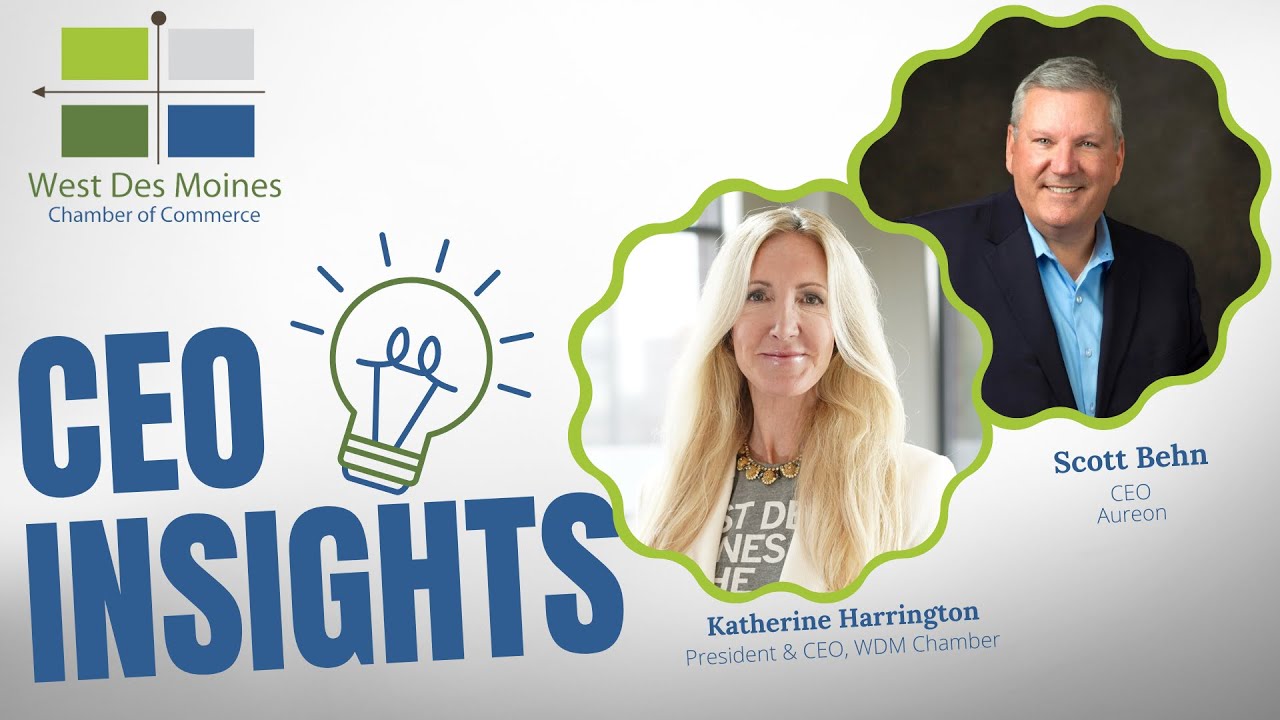 CEO Insights title card featuring Katherine Harrington and Scott Behn