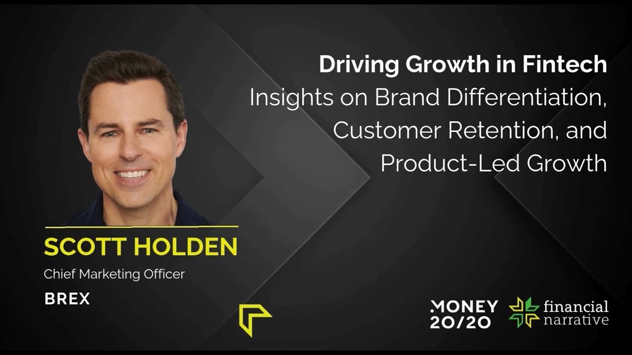 Scott Holden featured in a Money20/20 interview graphic about fintech growth