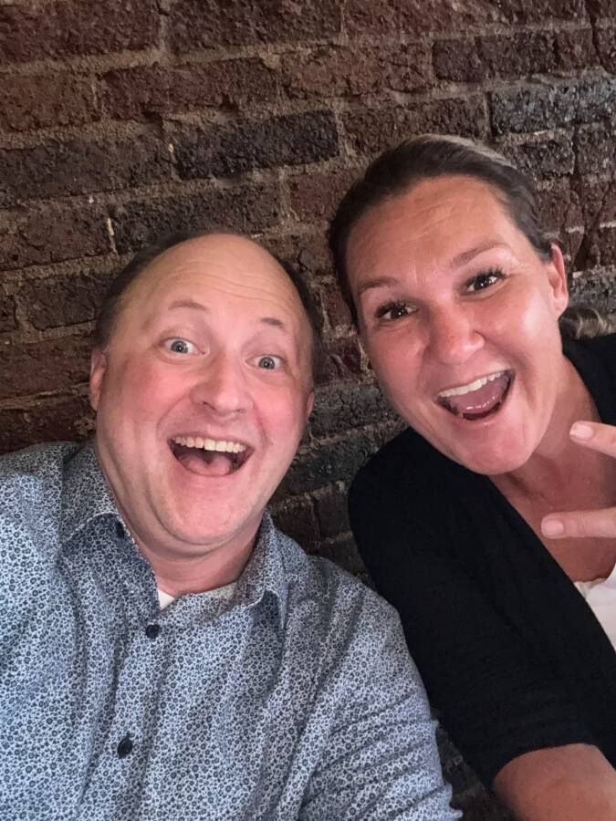 Scott Parker and Tawny Zahm smiling together in a candid selfie