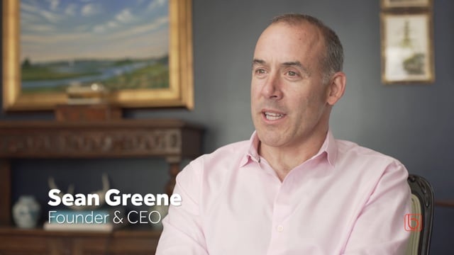 Sean Greene speaking during a 2017 Bambino video interview
