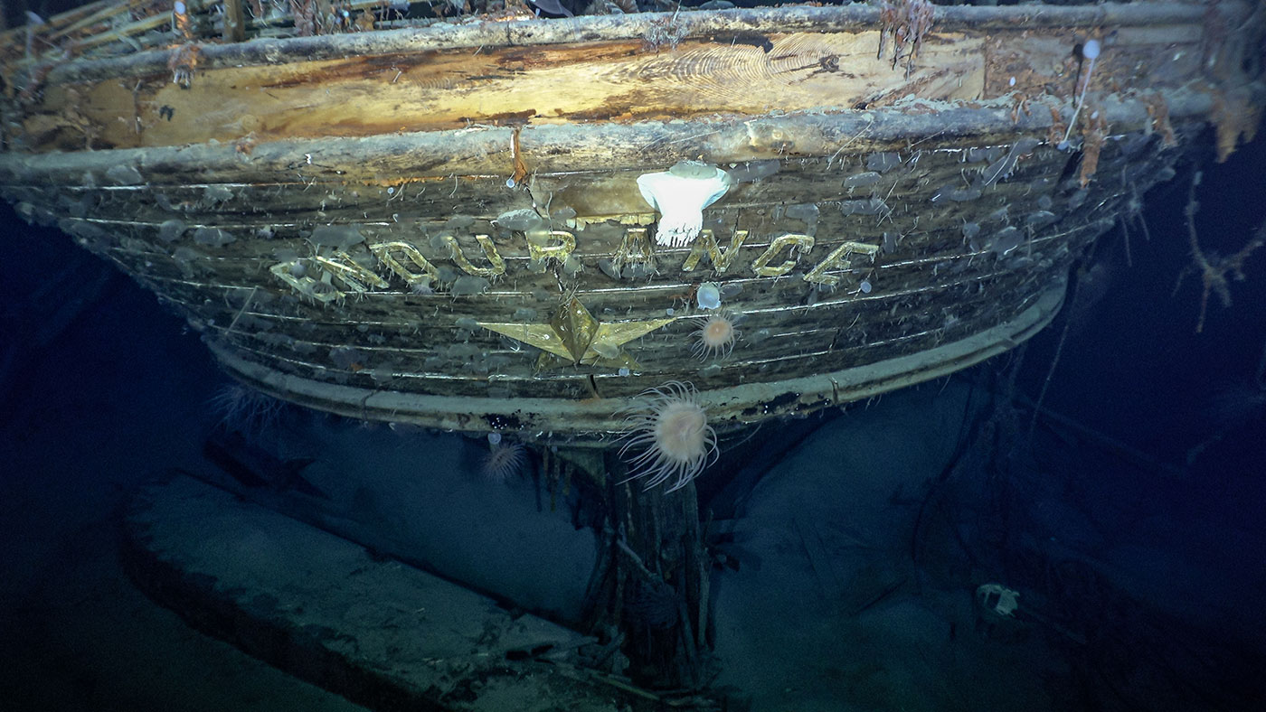 The wreck of Shackleton's Endurance on the Weddell Sea floor