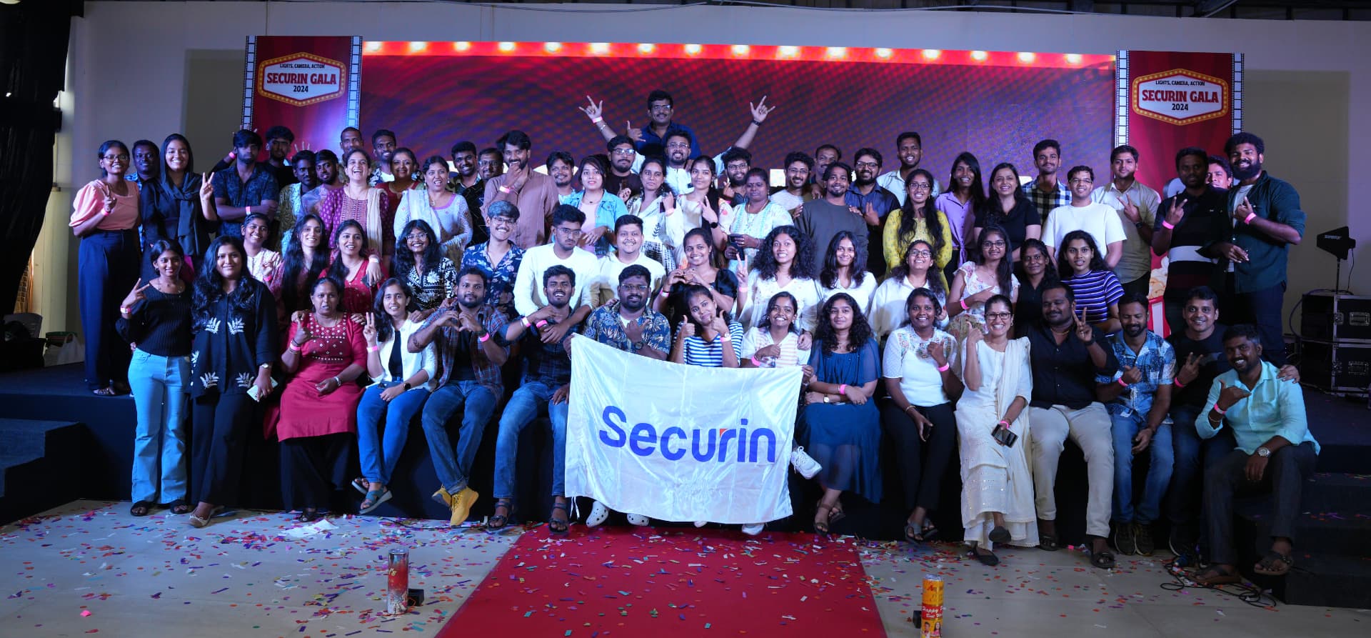 Securin team gathered at the company’s 2024 gala