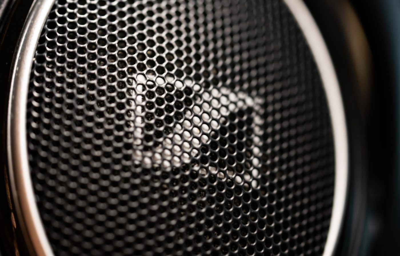 Close-up of a Sennheiser over-ear headphone with logo