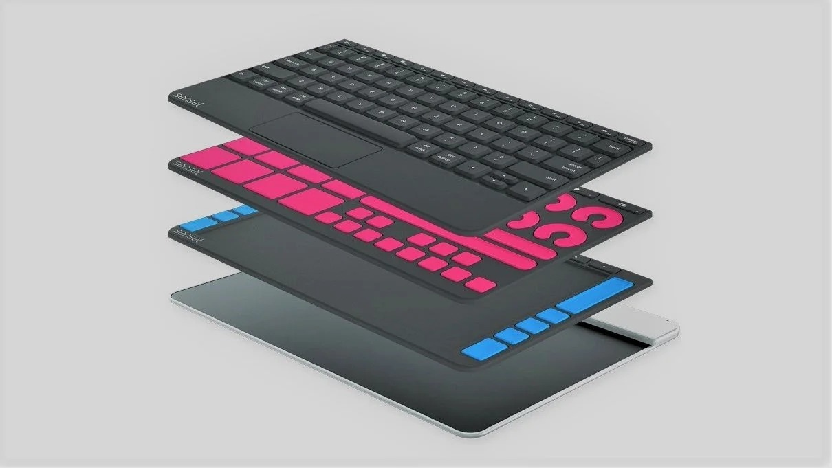 Layered Sensel Morph overlays showing several control layouts