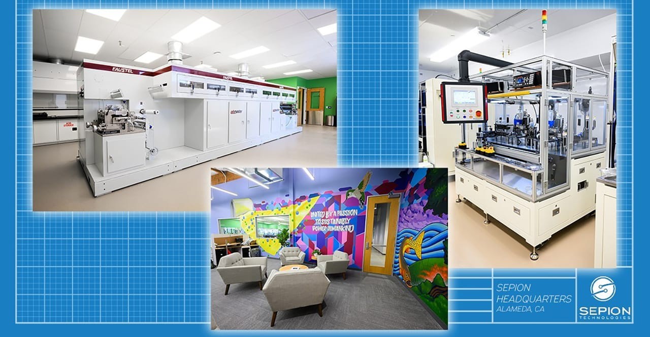 Collage of Sepion's Alameda coating and cell equipment
