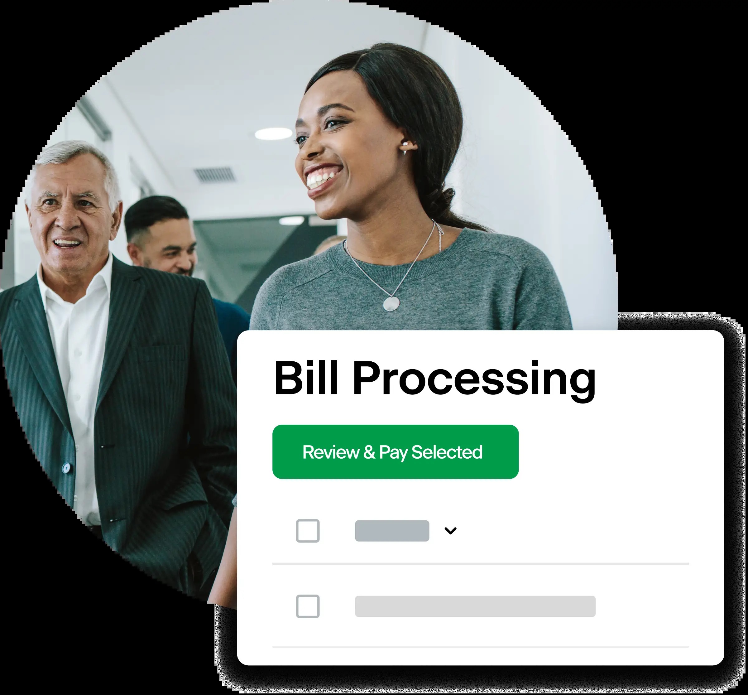Series Billing product illustration showing its payables workflow