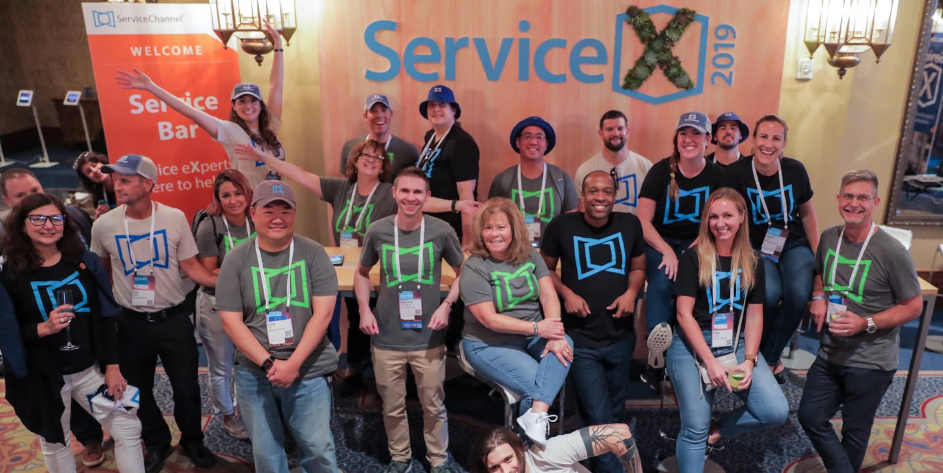 ServiceChannel employees gathered for a group photograph