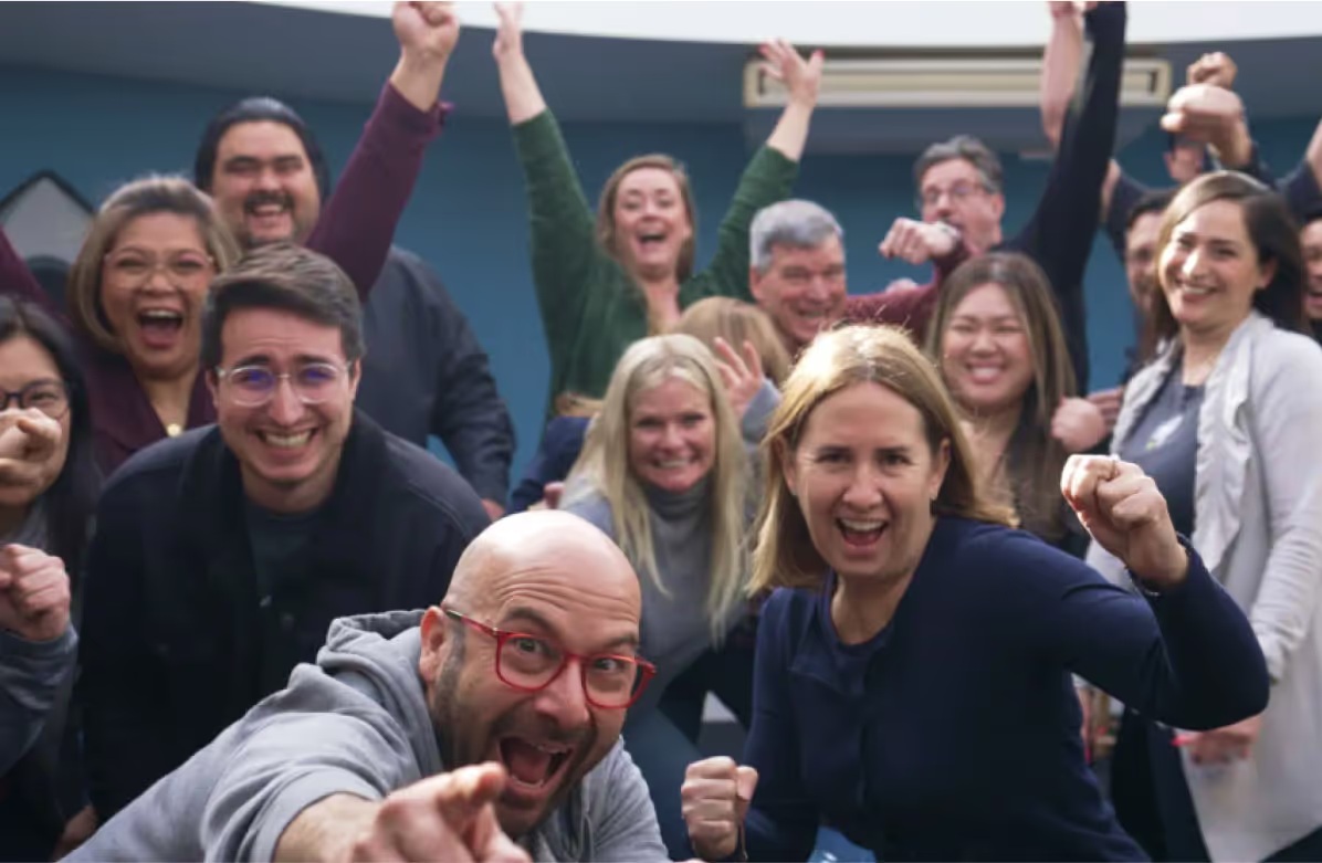 ServiceRocket team members celebrating together