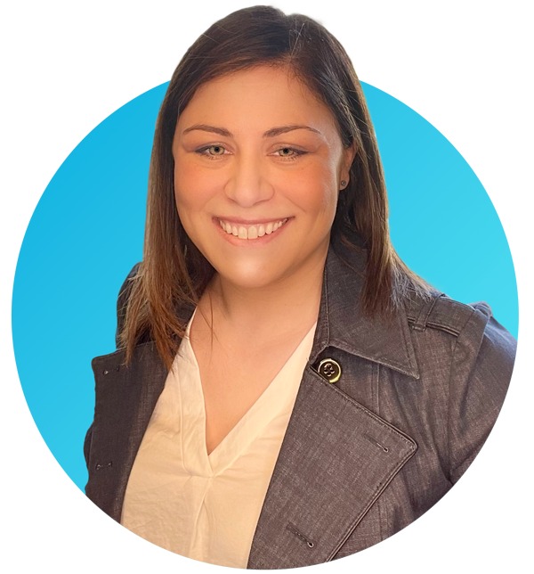 SGA founder Stephanie Gray against a bright blue background