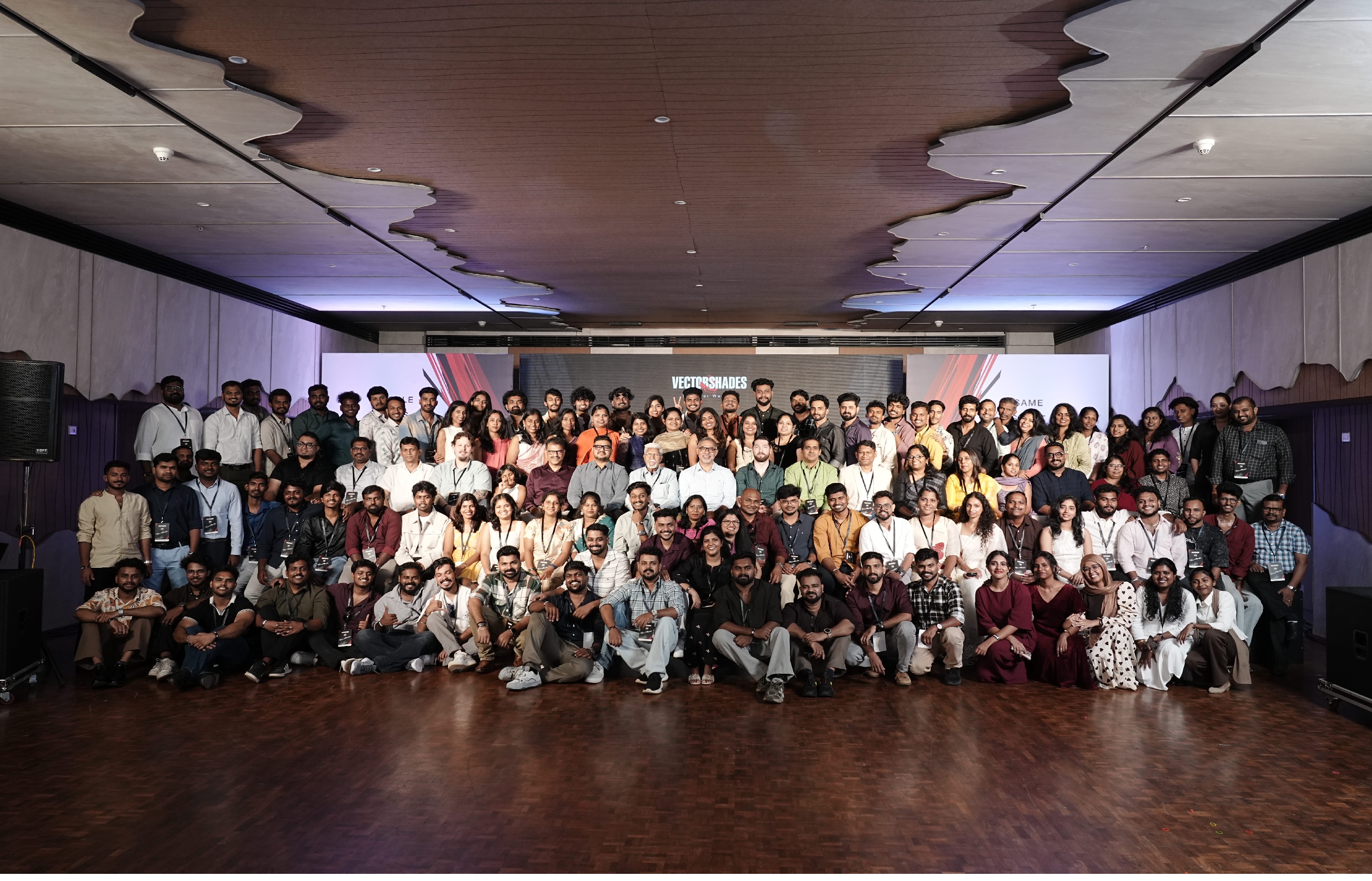 The VectorShades team gathered for its twentieth anniversary celebration in Kochi