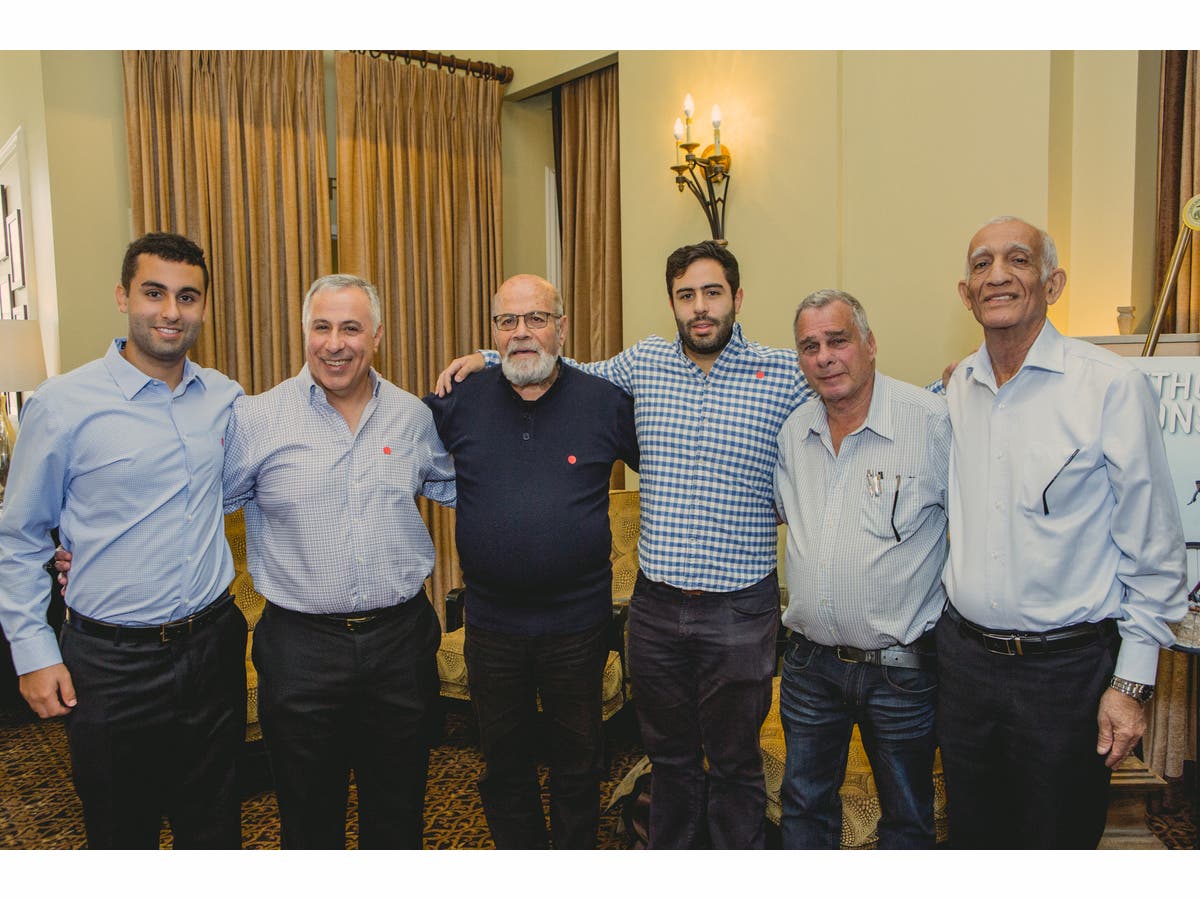 Six attendees at a San Francisco commemoration in 2017, with Sharam Sasson second from left.