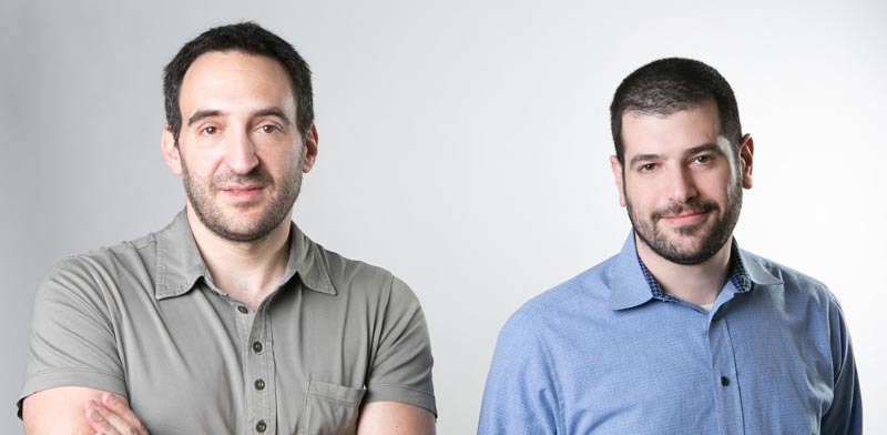 Shaul Olmert, left, and Playbuzz co-founder Tom Pachys