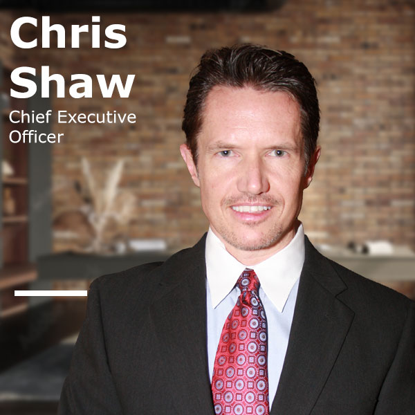 Company-published portrait of Shaw Systems CEO Chris Shaw