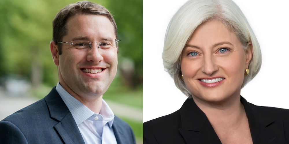 Ben Pidgeon and Shelley Hartman pictured side by side