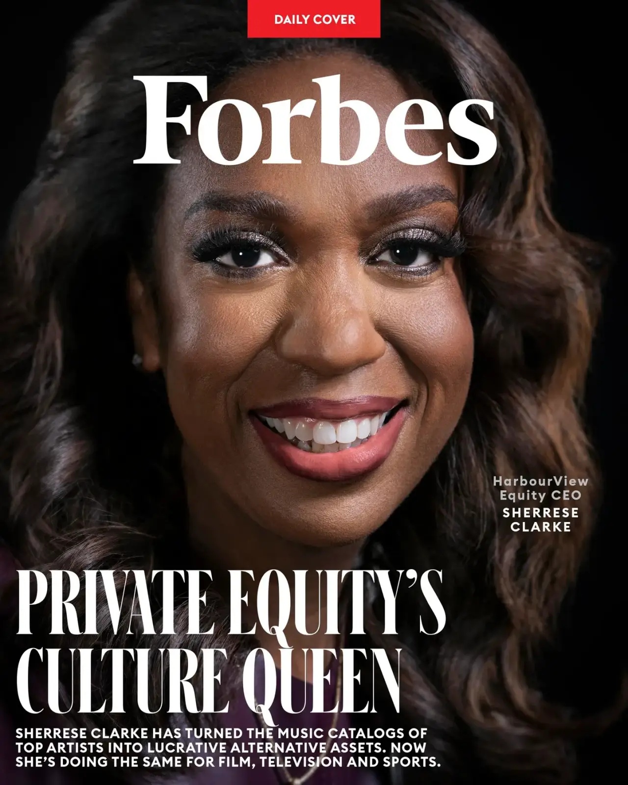 Sherrese Clarke photographed by Jamel Toppin on the 2026 Forbes Daily Cover